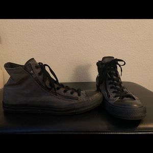 Men’s Size 14 Black Converse Double zipper shoes